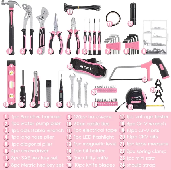 Pink Tool Set